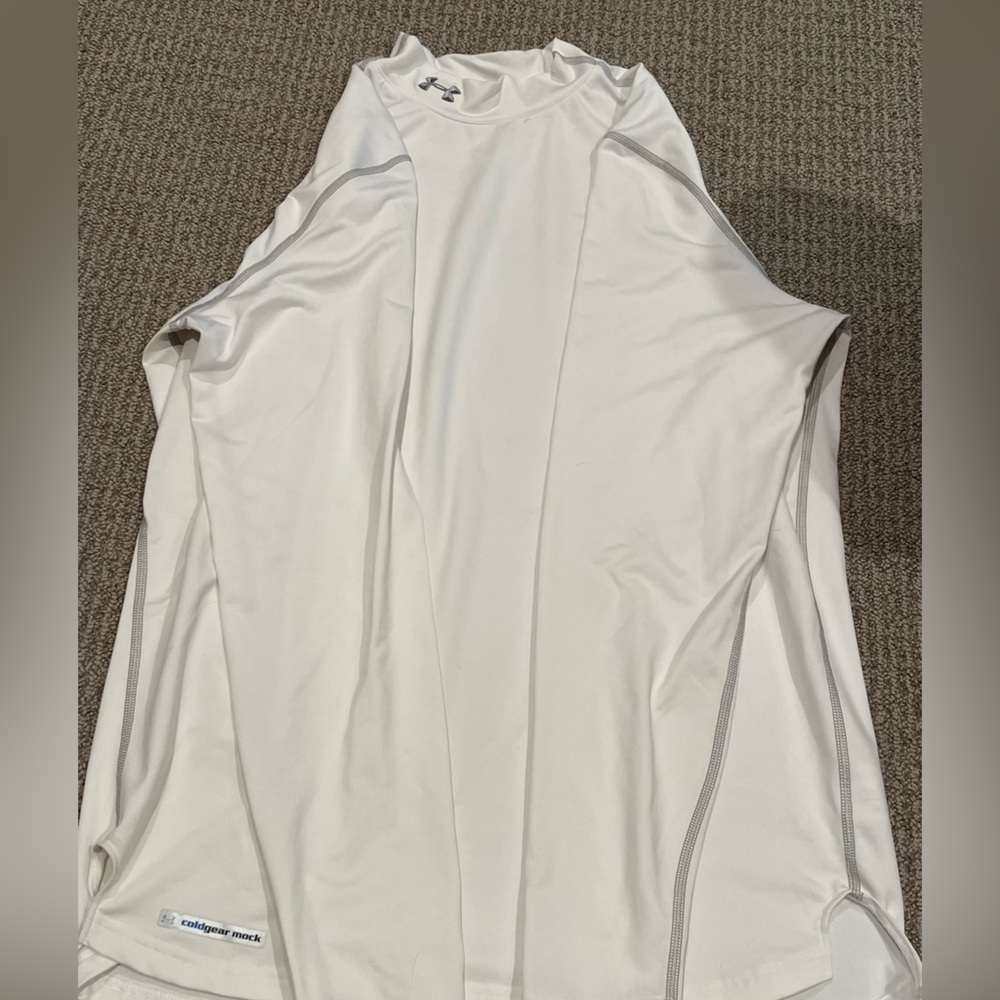 Under Armour ColdGear Fitted Top in White